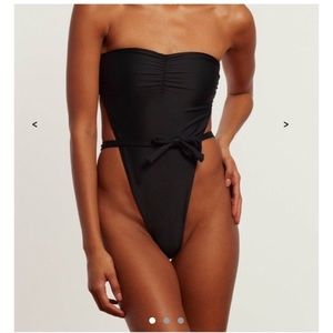 Inamorata Emily Ratajowski Black One Piece